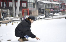 小姐姐去张家界看雪,小姐姐的张家界雪景之旅